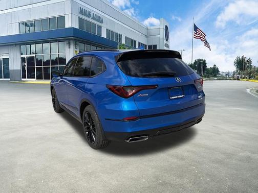 Blue 2026 Acura MDX A-Spec Advance Package