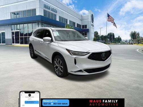 White 2023 Acura MDX Technology