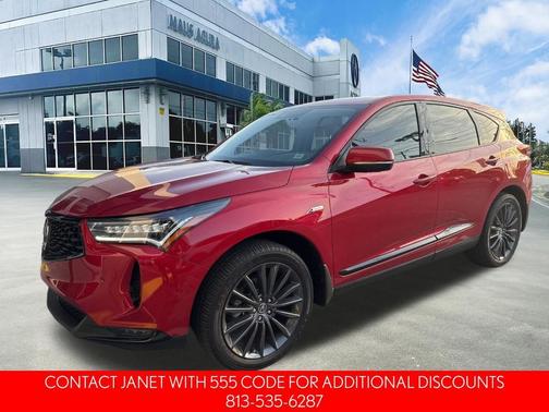 Red 2023 Acura RDX A-Spec Advance Package