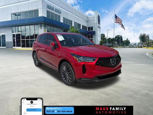 Red 2023 Acura RDX A-Spec Advance Package