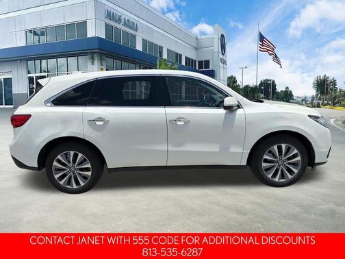 White 2016 Acura MDX 3.5L