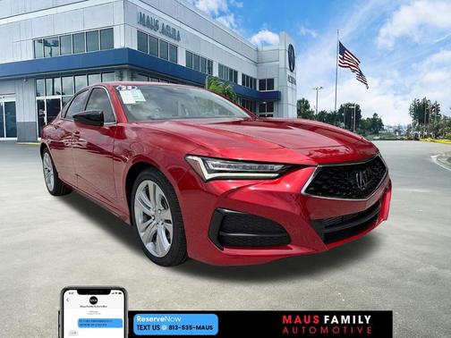Red 2023 Acura TLX Technology