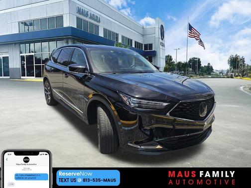 Black 2023 Acura MDX Technology