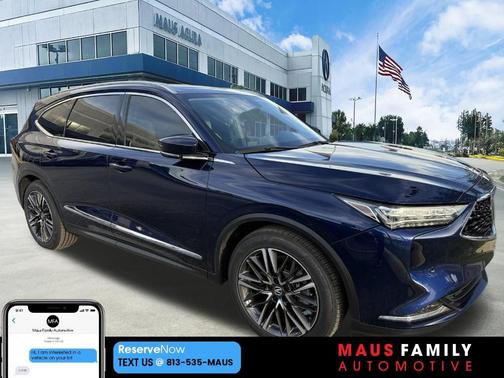 Blue 2022 Acura MDX Advance