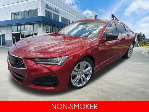 Red 2023 Acura TLX Technology