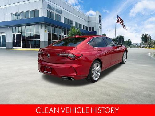 Red 2023 Acura TLX Technology