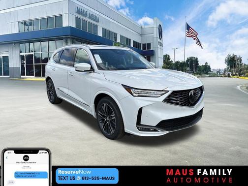 White 2026 Acura MDX Advance Package