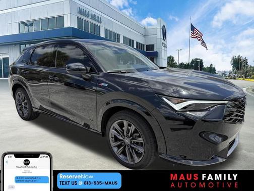 Black 2025 Acura ADX A-Spec
