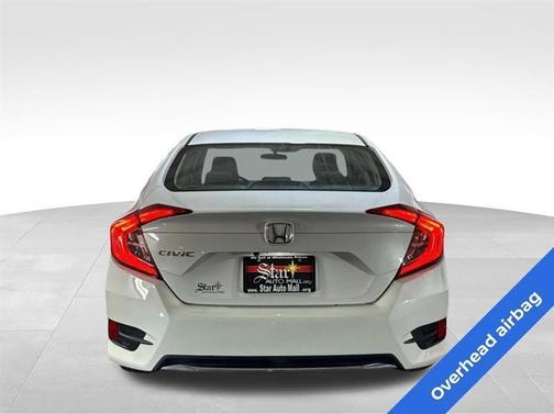 White 2019 Honda Civic LX
