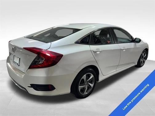 White 2019 Honda Civic LX