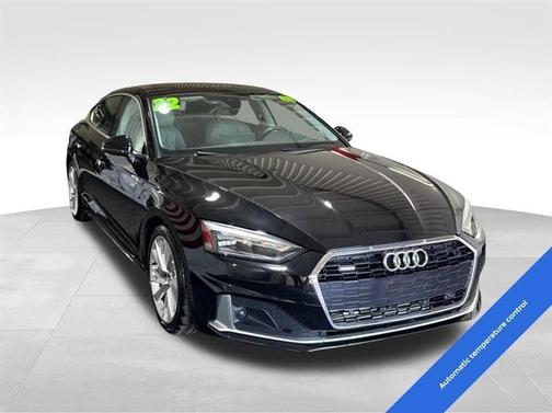 Brilliant Black 2022 Audi A5 40 Premium