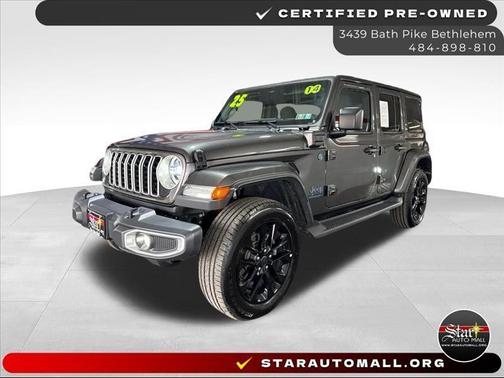 Gray 2025 Jeep Wrangler 4xe Sahara