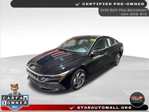 Black 2025 Hyundai ELANTRA HEV Blue