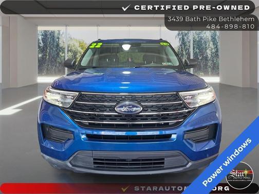 Blue 2022 Ford Explorer XLT
