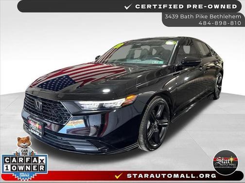 Black 2023 Honda Accord Hybrid Sport-L