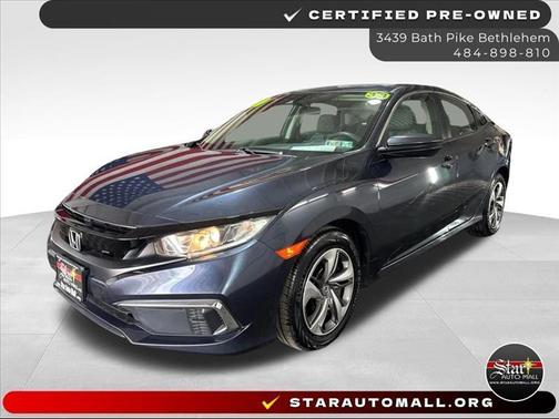 Blue 2020 Honda Civic LX