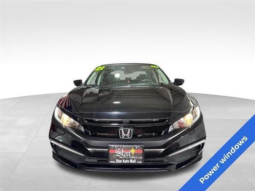 Black 2021 Honda Civic LX