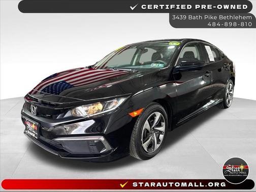 Black 2021 Honda Civic LX