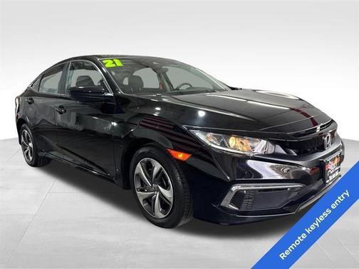 Black 2021 Honda Civic LX