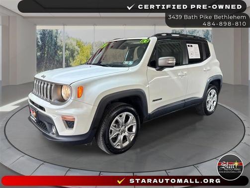 White 2019 Jeep Renegade Limited