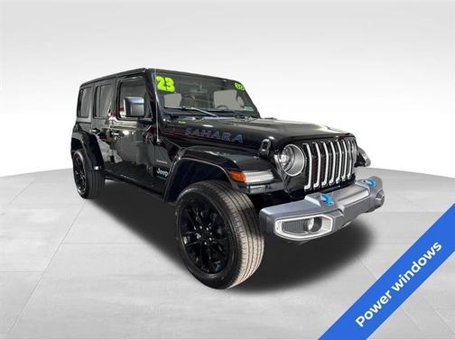 Black 2023 Jeep Wrangler 4xe Sahara