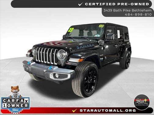 Black 2023 Jeep Wrangler 4xe Sahara