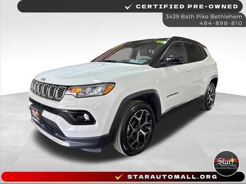 White 2025 Jeep Compass Limited