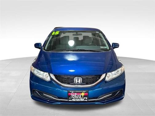 Blue 2015 Honda Civic LX