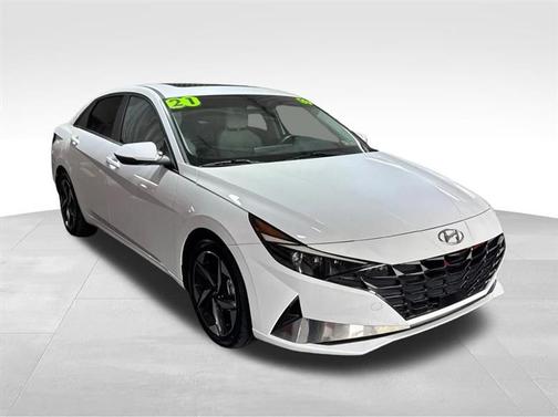 White 2021 Hyundai ELANTRA HEV Limited