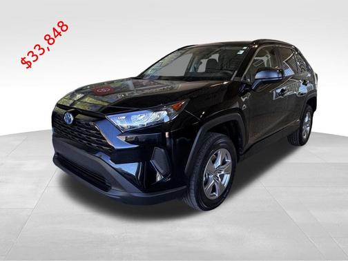 Midnight Black Metallic 2022 Toyota RAV4 Hybrid LE
