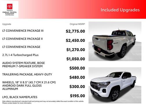 Summit White 2023 Chevrolet Colorado LT