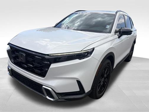 Platinum White Pearl 2023 Honda CR-V Hybrid Sport Touring AWD