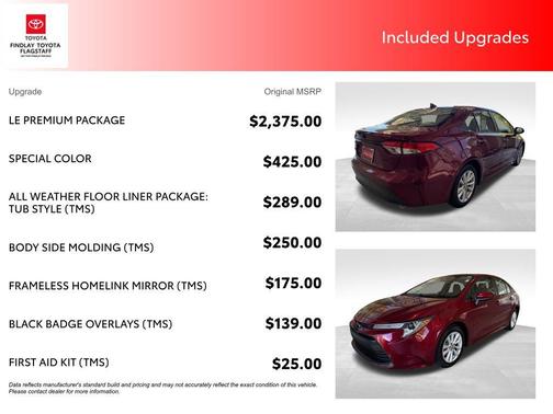 Ruby Flare Pearl 2024 Toyota Corolla LE