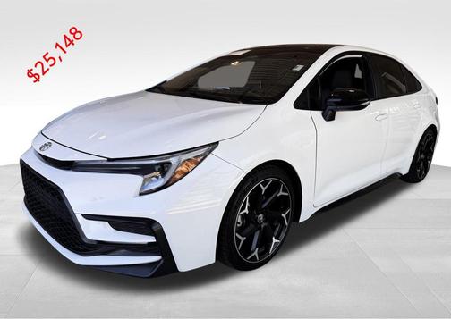 Ice Cap/Midnight Black Metallic 2025 Toyota Corolla FX