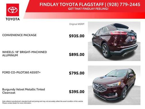 Burgundy Velvet Metallic Tinted Clearcoat 2020 Ford Edge SEL