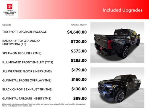 Black 2024 Toyota Tacoma TRD Sport