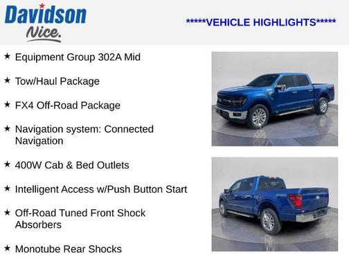 ATLAS BLUE METALLIC 2024 Ford F-150 XLT