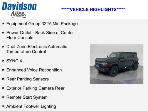 2022 Ford Bronco BLACK DIAMOND