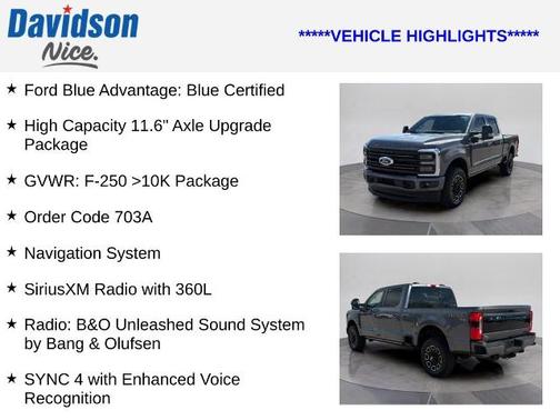 CARBONIZED GRAY 2025 Ford F-250 PLATINUM