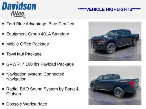AGATE BLACK METALLIC 2024 Ford F-150 TREMOR