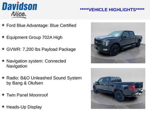 AGATE BLACK METALLIC 2025 Ford F-150 PLATINUM
