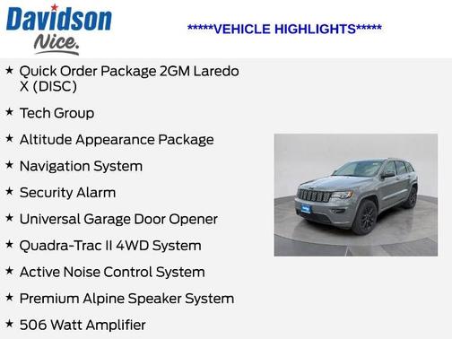 Sting Gray Clearcoat 2022 Jeep Grand Cherokee LAREDO