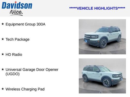 CACTUS GRAY 2023 Ford Bronco Sport OUTER BANKS