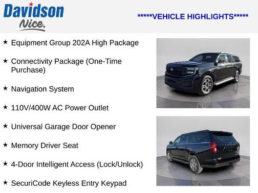 AGATE BLACK METALLIC 2025 Ford Expedition Max ACTIVE