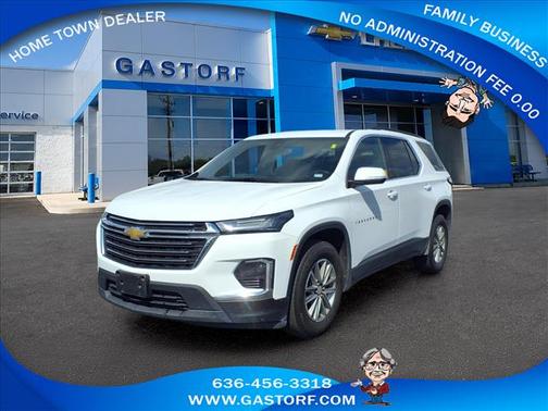 Summit White 2022 Chevrolet Traverse LT Cloth