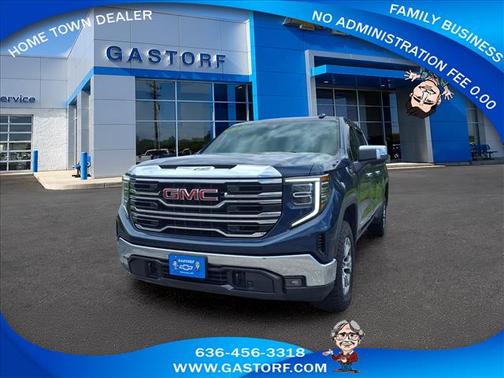 Pacific Blue Metallic 2022 GMC Sierra 1500 SLT