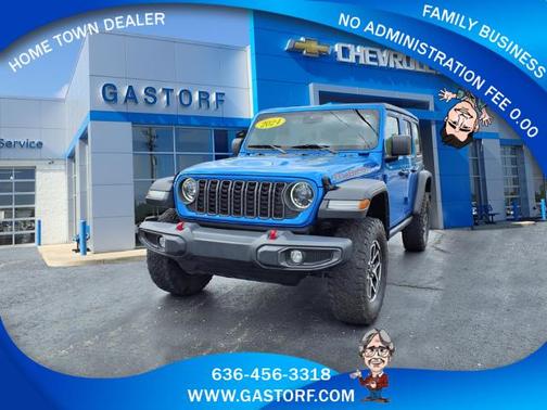 Hydro Blue Pearl 2024 Jeep Wrangler Rubicon