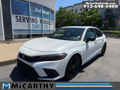 Platinum White Pearl 2023 Honda Civic Sport Touring