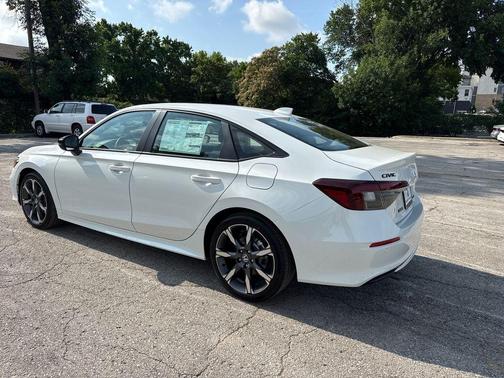 Platinum White Pearl 2026 Honda Civic Hybrid Sport Touring