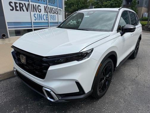 Platinum White Pearl 2026 Honda CR-V Hybrid Sport Touring AWD